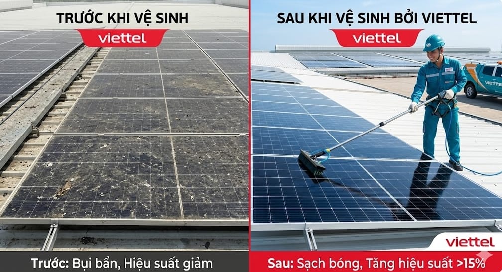 bảo dưỡng vệ sinh tấm pin